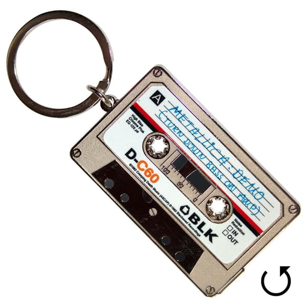 Metallica No Life 'Til Leather Double Sided Keyring Keychain One Size