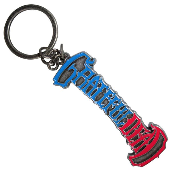 Grateful Dead Logo Keyring Keychain One Size