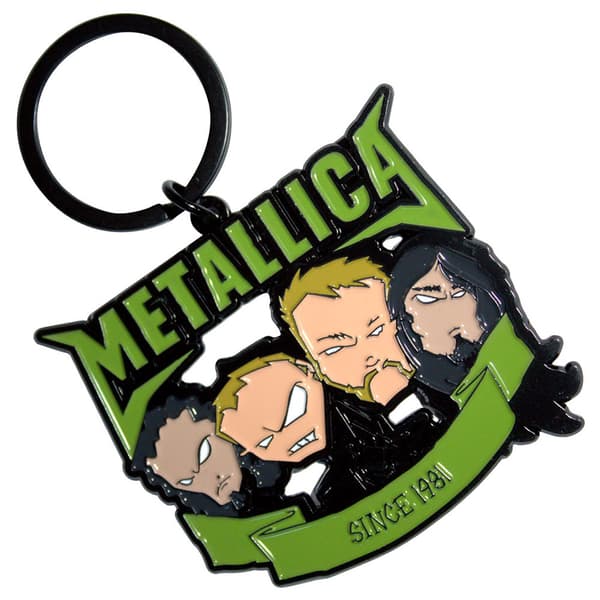 Metallica Since 1981 Heads Keyring Keychain Double Sided One Size