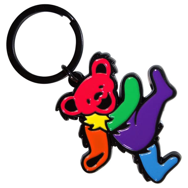 Grateful Dead Purple Body Dancing Bear Keyring Keychain One Size