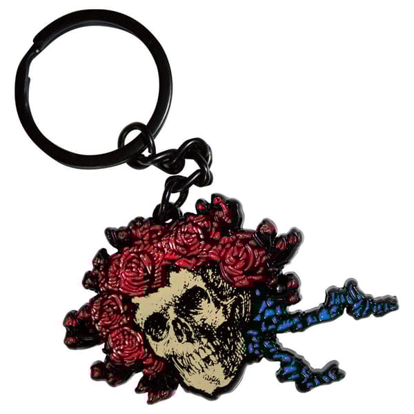 Grateful Dead Bertha Skull Keyring Keychain One Size
