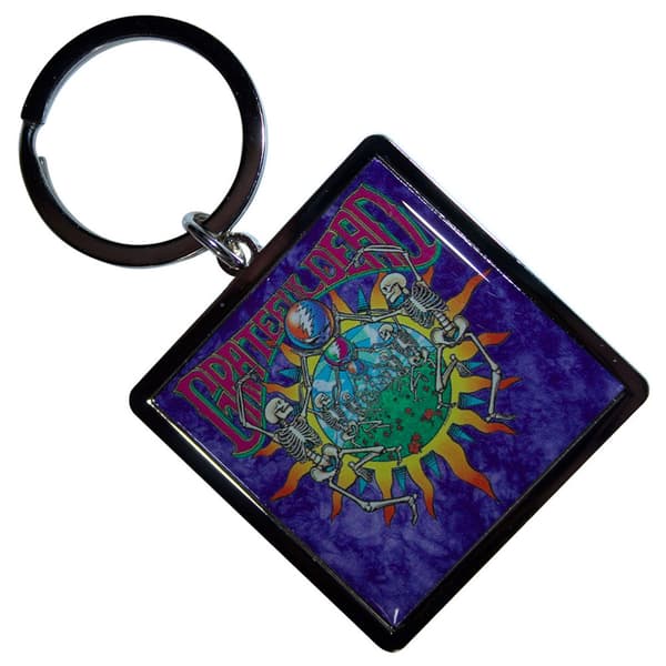 Grateful Dead Skeleton Arches Keyring Keychain One Size