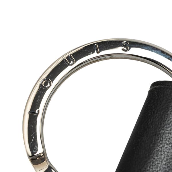 Pre-owned Louis Vuitton Leather LV Initials Key Holder Black