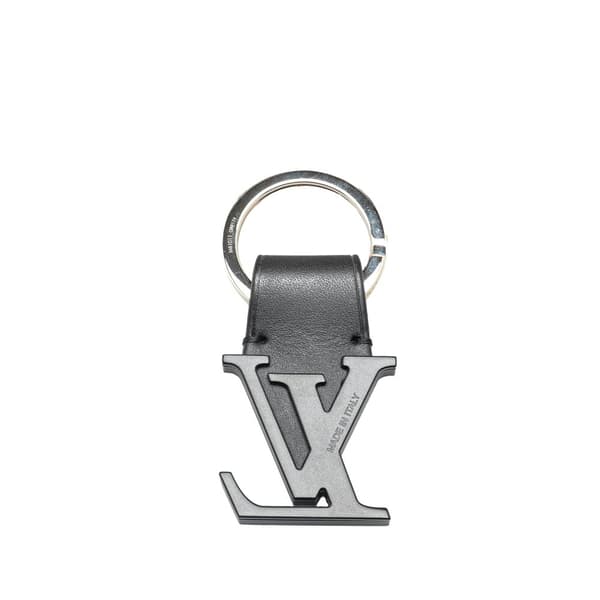 Pre-owned Louis Vuitton Leather LV Initials Key Holder Black