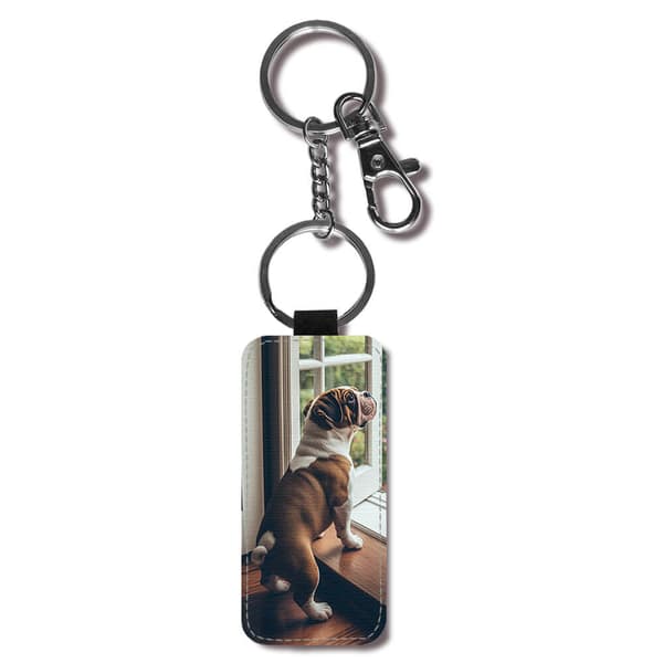 Hund Engelsk Bulldog Nøkkelring