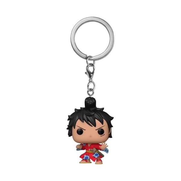 Funko Pocket Pop! Nyckelring: One Piece - Luffy i kimono - FUNKO - Flerfärgad/Grå