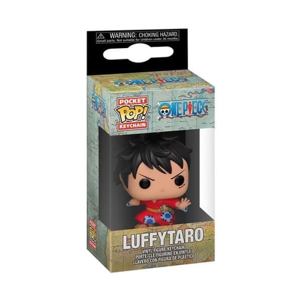 Funko Pocket Pop! Nyckelring: One Piece - Luffy i kimono - FUNKO - Flerfärgad/Grå