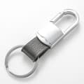 Miniatyrbilde 3 av 4: INF Nøkkelring til bil i metall og lær D