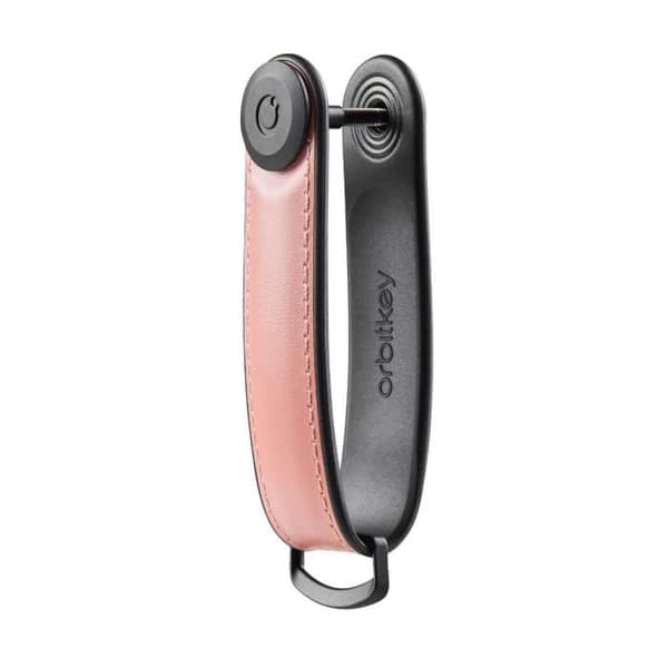 NYCKELORGANISATOR HYBRID LÄDER PASTELL ROSA ORBITKEY