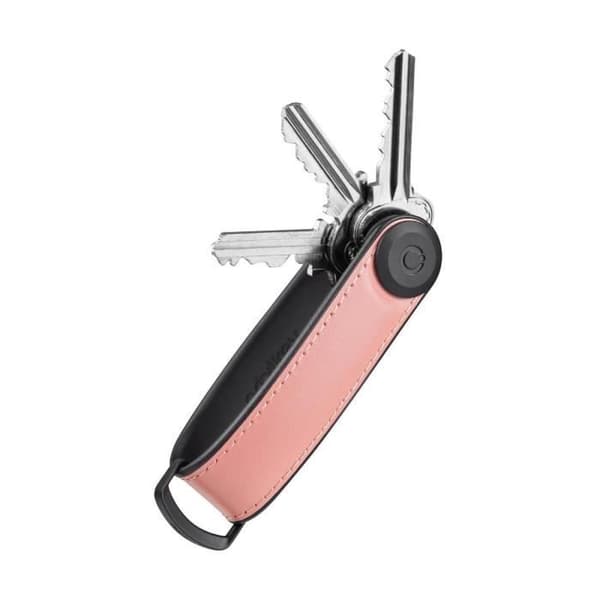 NYCKELORGANISATOR HYBRID LÄDER PASTELL ROSA ORBITKEY