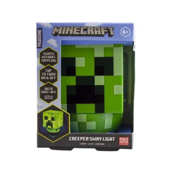 bordslampa paladone minecraft creeper svaj ljus pp8089mcf