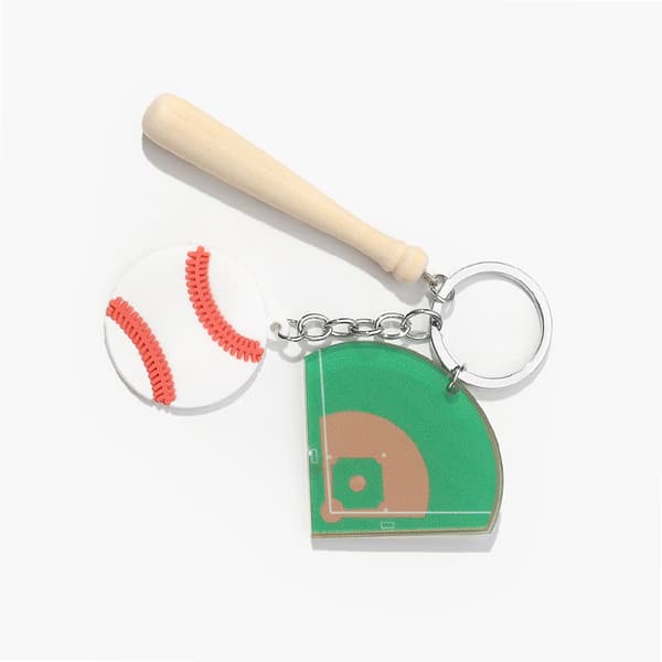 INF Akryl Baseboll Nyckelring Set - Snygg Bil & Nyckelaccessoar Model 7