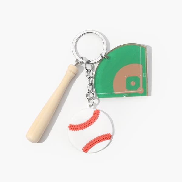 INF Akryl Baseboll Nyckelring Set - Snygg Bil & Nyckelaccessoar Model 7