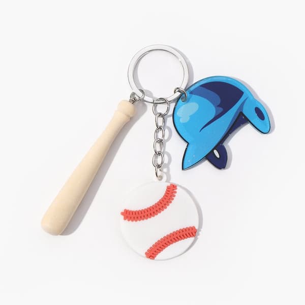 INF Akryl Baseboll Nyckelring Set - Snygg Bil & Nyckelaccessoar Model 4
