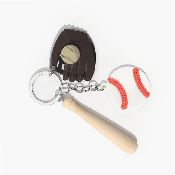 INF Akryl Baseboll Nyckelring Set - Snygg Bil & Nyckelaccessoar Model 3