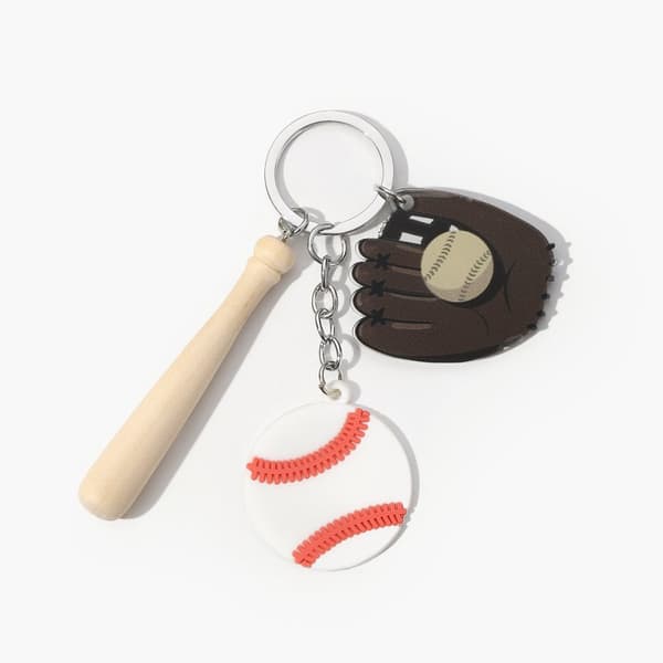 INF Akryl Baseboll Nyckelring Set - Snygg Bil & Nyckelaccessoar Model 3