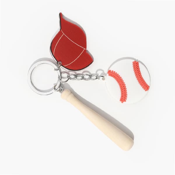 INF Akryl Baseboll Nyckelring Set - Snygg Bil & Nyckelaccessoar Model 1