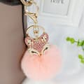 Miniatyrbild 3 av 4: Nyckelring - TD® - Rävlook - 14x7,5x9,5CM - Legering - Strass - Pälsimitation
