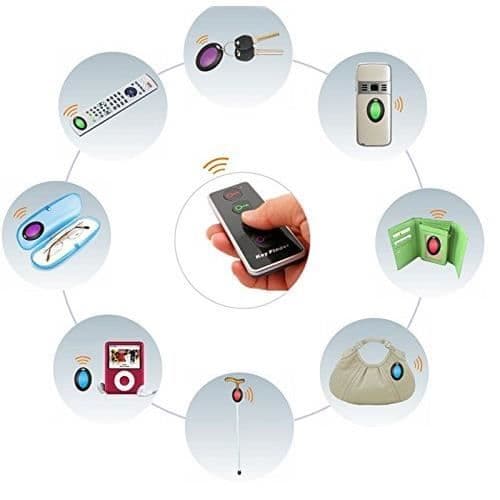 Key Finder - LED - Anti-lost whistler - Integrerad ficklampa - 4 mottagare - Blandat