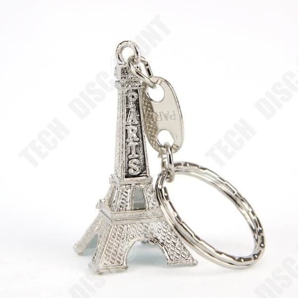 TD® Lot om 100 souvenir metall nyckelring Eiffeltornet silver färg paris symbol fransk souvenir nyckelring