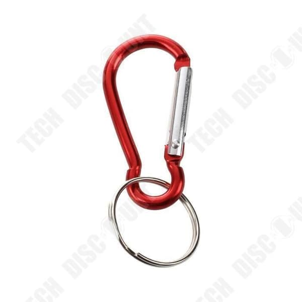 TD® 12-delade nyckelringar Nyckelringar i olika färger Aluminiumkarbinhake