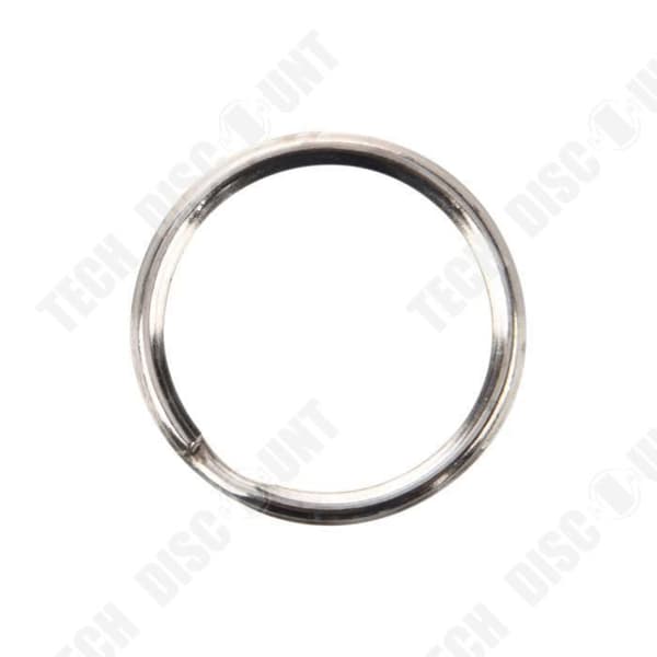 TD® 100 stycken Nyckelringar 25mm glänsande metall dubbelögla Ringar