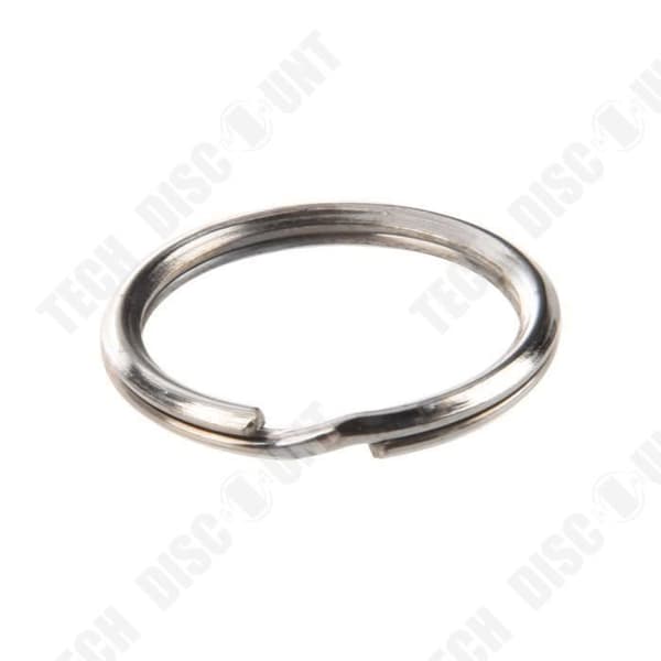 TD® 100 stycken Nyckelringar 25mm glänsande metall dubbelögla Ringar