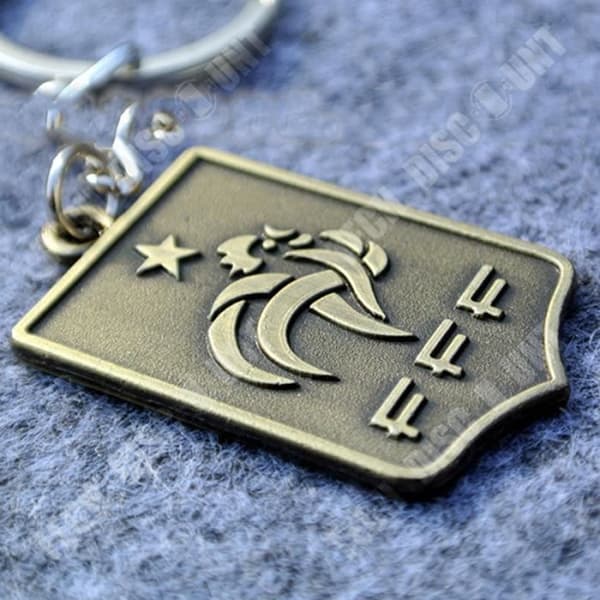 TD® Frankrike Nyckelring Europacupfans Souvenirhänge Team Logotyp Griezmann Mbappé Benzema Fans Presenter Periferiutrustning Gåvor