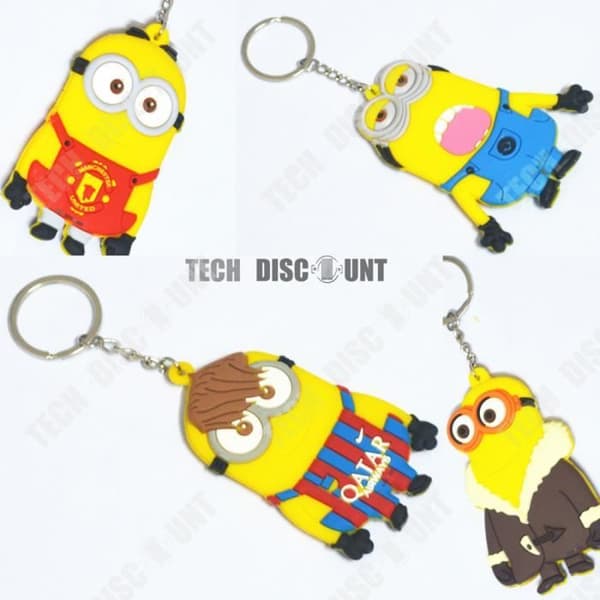 TD® Despicable me minion nyckelring kreativ lås häng söt tecknad gul liten original metall hemmabil