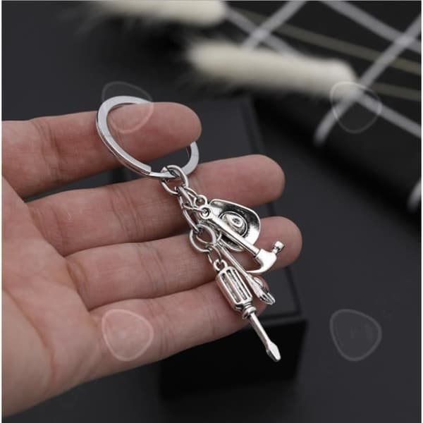 CONFO® Nyckelring Kreativ present till Fars Dag Cowboy Hat Tool Tredelad nyckelring