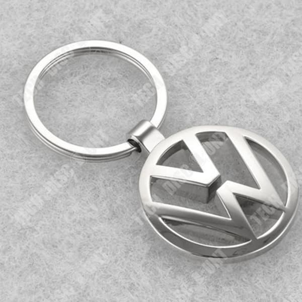 Volkswagen TD® GAC zinklegering nyckelring med matt nickel ihålig billogotyp - TECH RABATT varumärke