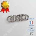 Miniatyrbild 2 av 4: TD® Set med 25 nyckelringskarbinhakar för att hänga nyckelringskarbinhake figur arbetsdiameter 25 mm silverfärg hög kvalitet