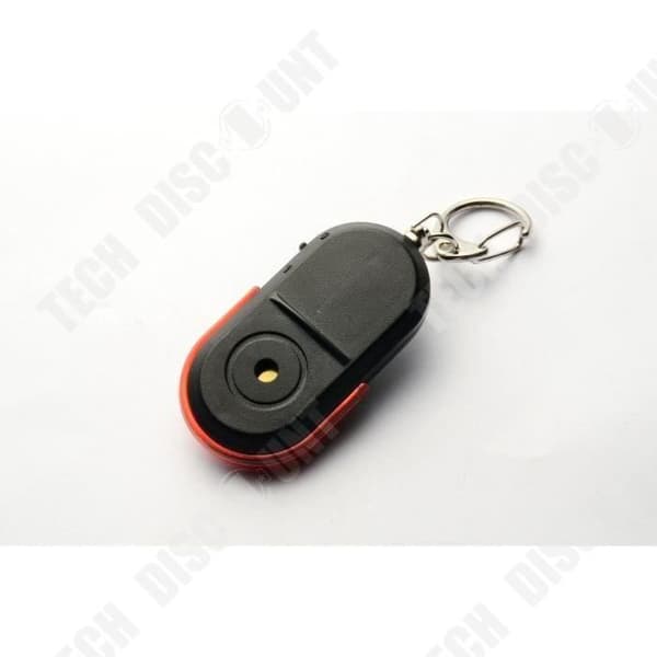 TD® Trådlös LED-nyckelfob Visselkontroll Anti-Lost Alarm Finder Dulcet Key Finder med signal och blixtljus