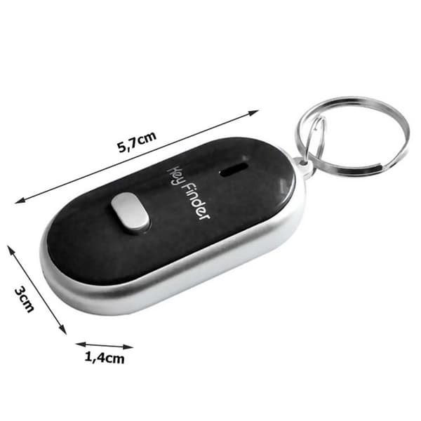 Nyckelhittare Key Finder med Visselfunktion Svart