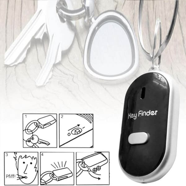 Nyckelhittare Key Finder med Visselfunktion Svart