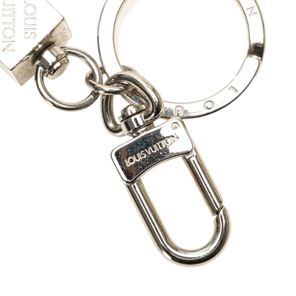 Pre-owned Louis Vuitton Damier Graphite Dragonne Keychain Black