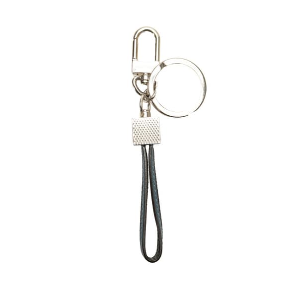 Pre-owned Louis Vuitton Damier Graphite Dragonne Keychain Black