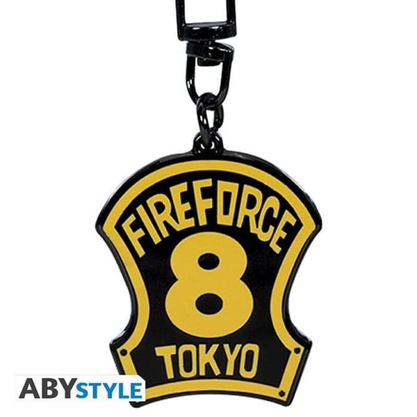 Nyckelring - Fire Force - 8th Brigade emblem