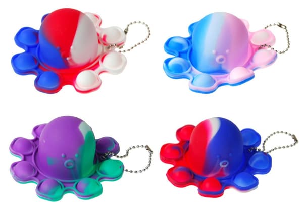 Octopus Push Pop sensorisk nøglering Midex 9745