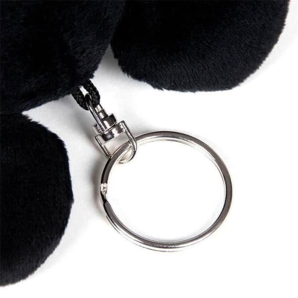 Nyckelring - Disney - Musse - Svart - 100% polyester - Original och roligt