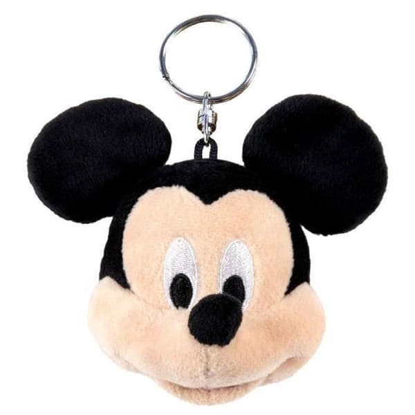 Nyckelring - Disney - Musse - Svart - 100% polyester - Original och roligt