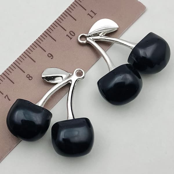 INF Realistiske fruktberlocker i resin for DIY-håndverk - 12-delt sett