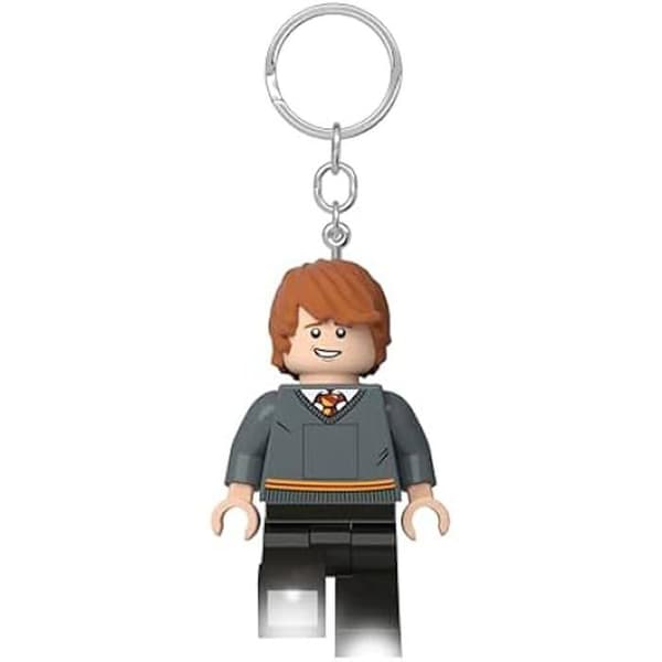 LED Nyckelring Ron Weasley - LEGO - Figur 76mm - 2 st CR2025 batterier ingår - För Potterheads