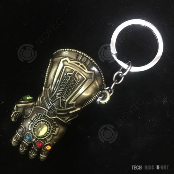 INN® Nyckelring avengers infinity war thanos handskar pansar brun dekoration äventyr zinklegering söt gammal flasköppnare man