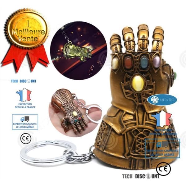INN® Nyckelring avengers infinity war thanos handskar pansar brun dekoration äventyr zinklegering söt gammal flasköppnare man