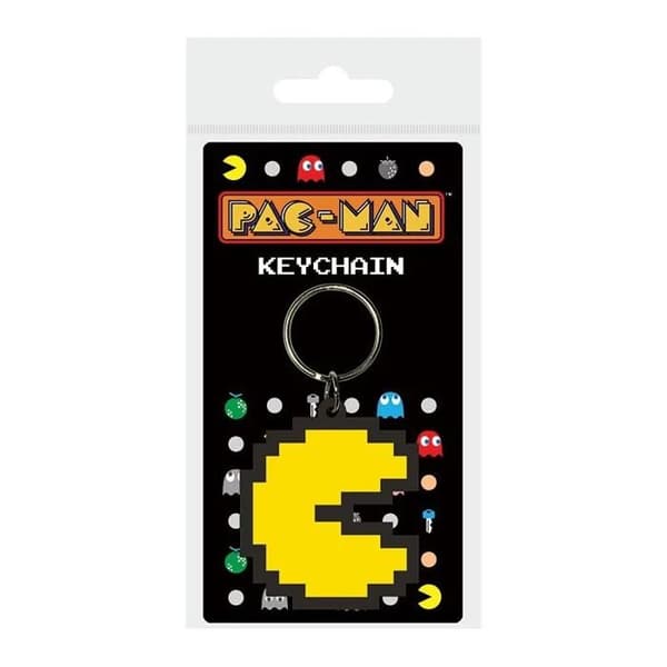 Nyckelring - PYRAMID INTERNATIONAL - Pac-Man - Gummi - Pixel design - Officiell produkt
