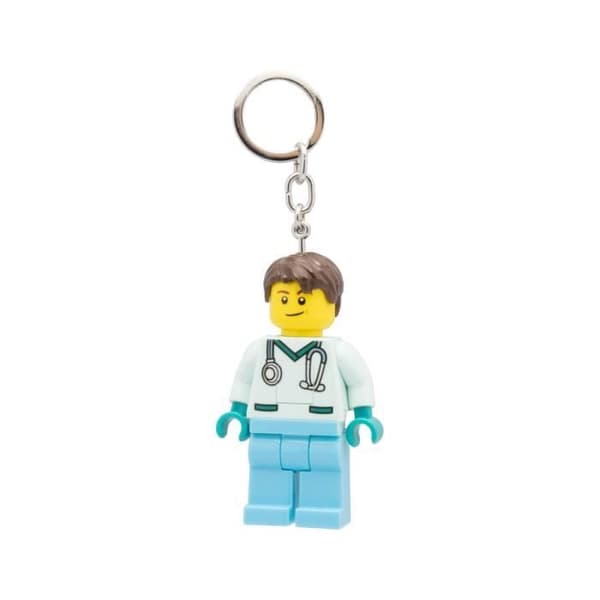 Joy Toy (IT) - LEGO - Ljusande nyckelring mini figur LEGO Doktor 8 cm