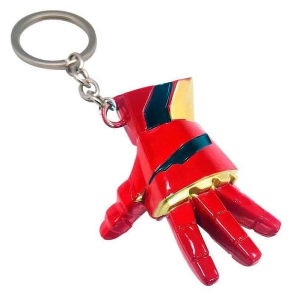 Nyckelring 3D - Marvel - Iron Man - Metall - Svart - Originalt tillbehör för fans