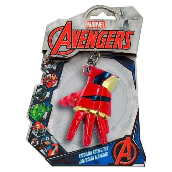 Nyckelring 3D - Marvel - Iron Man - Metall - Svart - Originalt tillbehör för fans