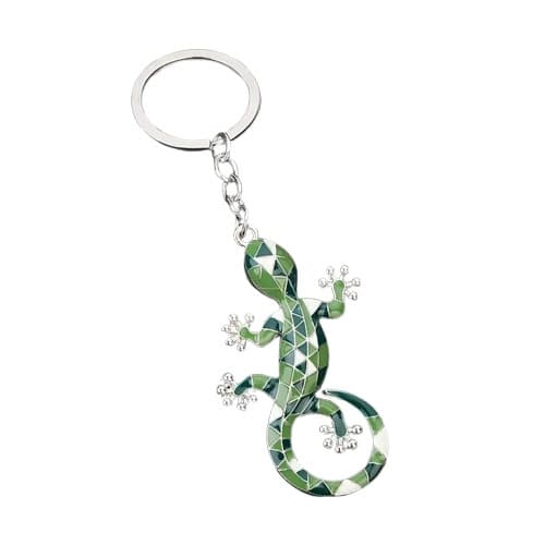 Nyckelring - Gecko - Grön